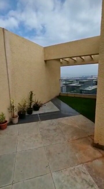 Terrace in 3 BHK Penthouse at Goel Ganga Platino, Kharadi – for Rent