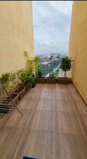 Balcony in 3 BHK Penthouse at Goel Ganga Platino, Kharadi – for Rent