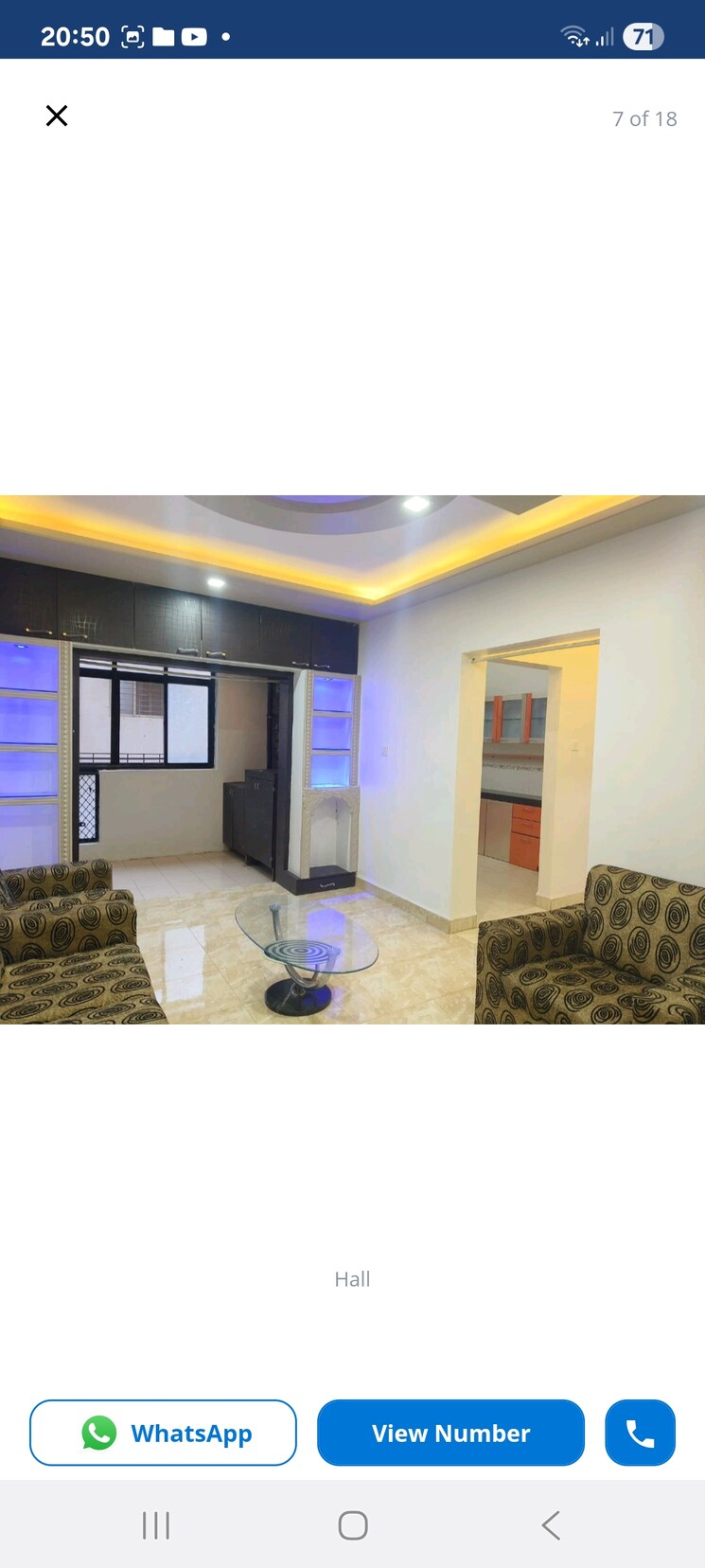 Living Room, samarth-nagar 1 Bedroom 830 Sq.Ft. Apartment In Wadgaon Sheri Pune 9110448