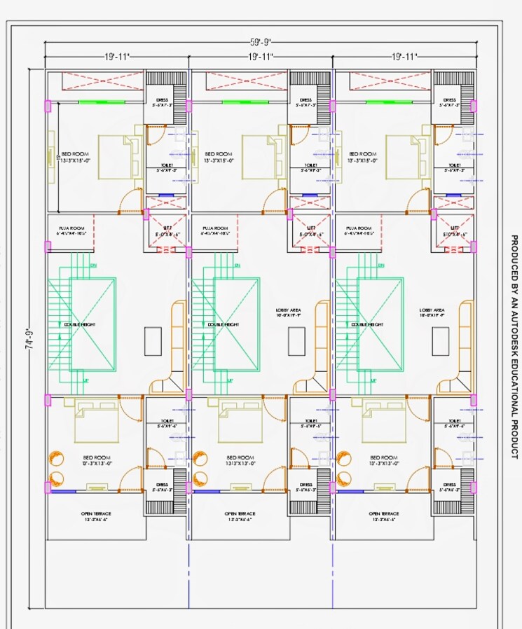 Floor Plan, mansarovar extension 4 Bedroom 150 Sq.Yd. Villa In Mansarovar Extension Jaipur 9110629
