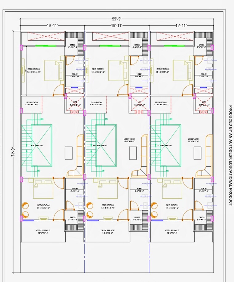 Floor Plan, mansarovar extension 4 Bedroom 150 Sq.Yd. Villa In Mansarovar Extension Jaipur 9110629