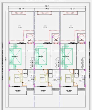 Floor Plan in 4 BHK Villa at Mansarovar Extension – for Sale