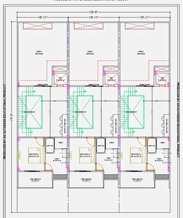 Floor Plan in 4 BHK Villa at Mansarovar Extension – for Sale