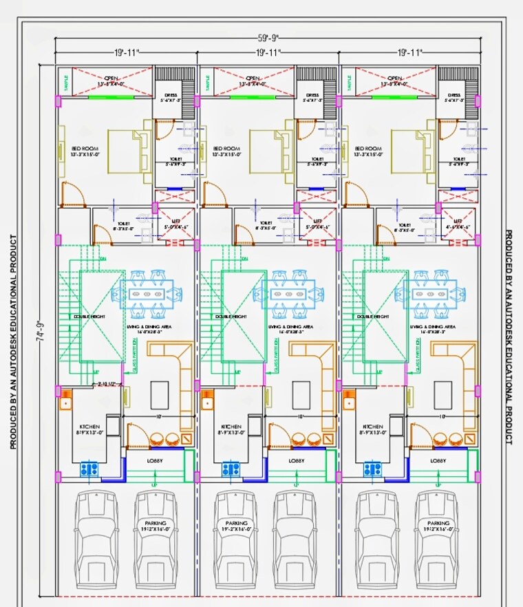 Floor Plan, mansarovar extension 4 Bedroom 150 Sq.Yd. Villa In Mansarovar Extension Jaipur 9110629