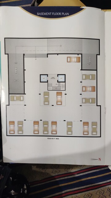 Floor Plan in 3 BHK Apartment at Sarthak Paradise, Jagatpura – for Sale
