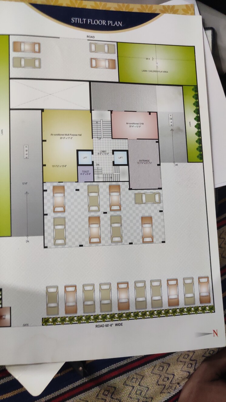 Floor Plan, sarthak-paradise 3 Bedroom 1500 Sq.Ft. Apartment In Jagatpura Jaipur 9110639