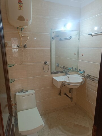 Bathroom in 3 BHK Builder Floor at Chittaranjan Park – for Rent