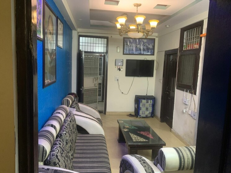 Living Room, kanha-apartments-indirapuram 2 Bedroom 900 Sq.Ft. Builder Floor In Shakti Khand 2 Ghaziabad 9110980