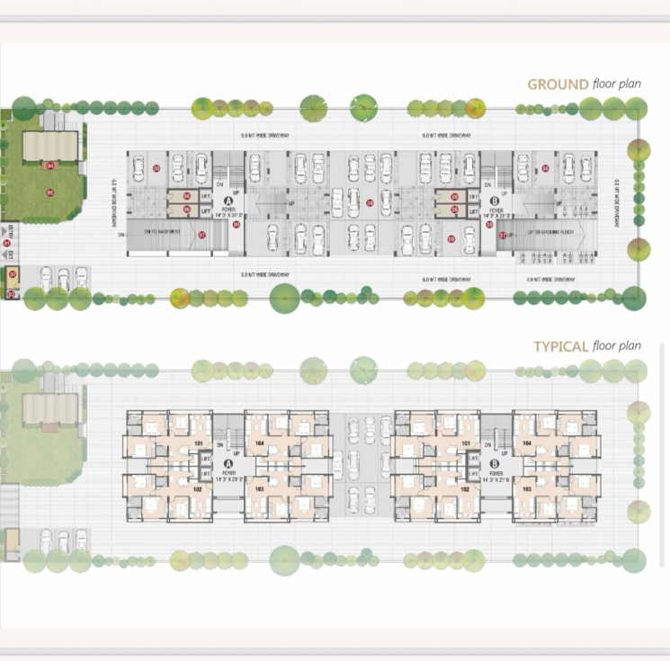 Master Plan, tragad 3 Bedroom 180 Sq.Yd. Apartment In Tragad Ahmedabad 9110983