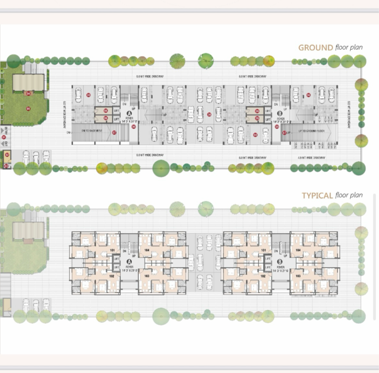 Master Plan, tragad 3 Bedroom 180 Sq.Yd. Apartment In Tragad Ahmedabad 9110983