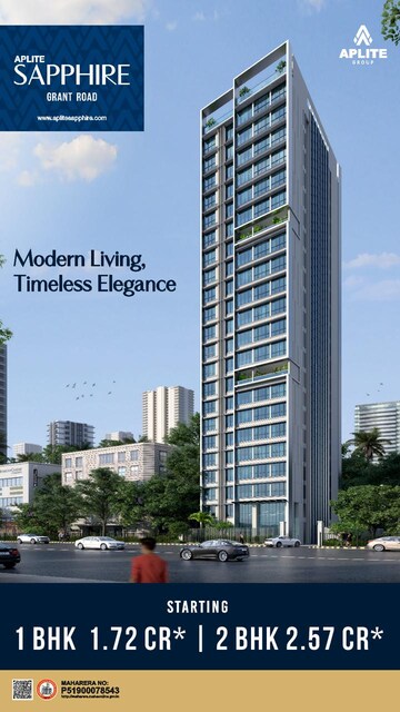 2 BHK Apartment – Exterior View View at Aplite Sapphire, Grant Road East - for Sale