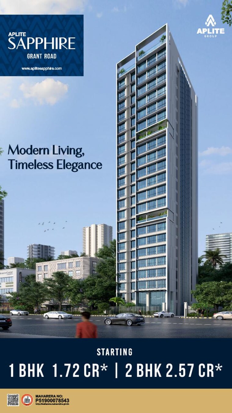 Exterior View, aplite-sapphire 2 Bedroom 631 Sq.Ft. Apartment In Grant Road East Mumbai 9111017