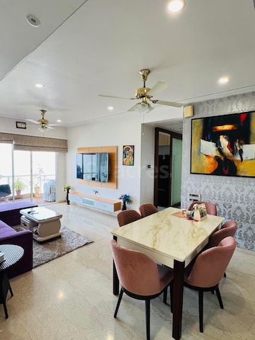Living Room in 3 BHK Apartment at Omkar Alta Monte, Malad East – for Rent