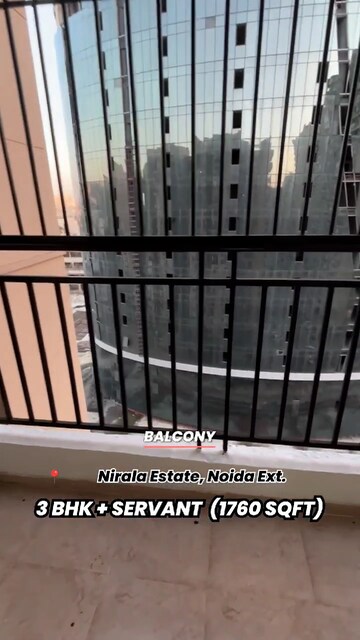 Balcony in 3.5 BHK Apartment at Nirala Estate, Tech Zone 4 Greater Noida – for Sale