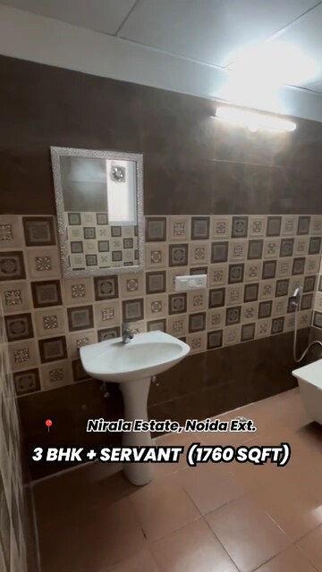 Bathroom in 3.5 BHK Apartment at Nirala Estate, Tech Zone 4 Greater Noida – for Sale