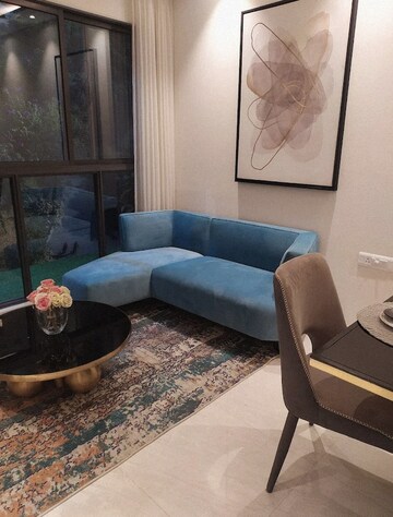 Living Room in 1 BHK Apartment at Lodha Crown Kolshet, Kolshet Road – for Sale