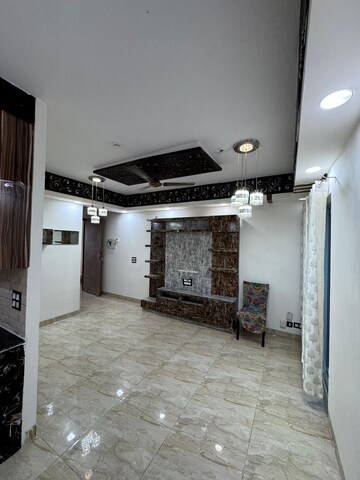 Living Room in 3 BHK Apartment at Crossing Republik, Crossing Republic – for Sale