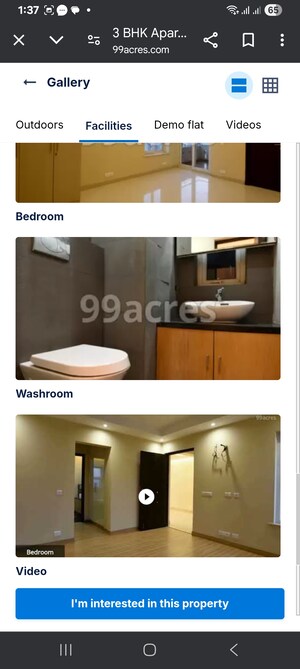 Kitchen in 3.5 BHK Apartment at Shiv Sai Ozone Park, Sector 86 – for Sale