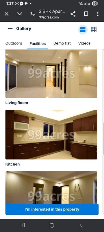 Kitchen in 3.5 BHK Apartment at Shiv Sai Ozone Park, Sector 86 – for Sale