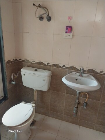 Bathroom in 1 BHK Apartment at HDIL Dheeraj Dreams, Bhandup West – for Rent