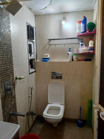 Bathroom in 1 BHK Apartment at Lokpuram CHS, Vasant Vihar – for Rent