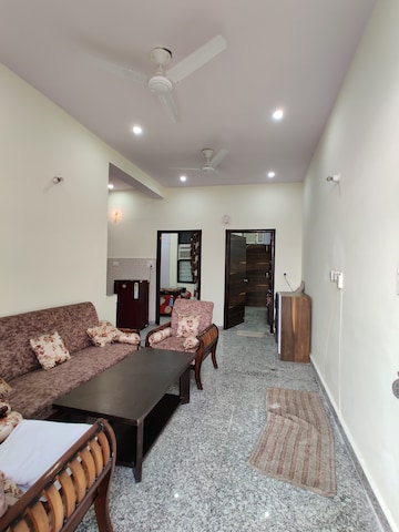 Living Room in 3 BHK Builder Floor at Mohit House, Sushant Lok I – for Rent