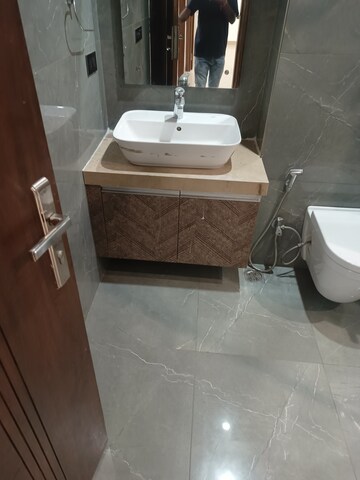 Bathroom in 4 BHK Builder Floor at Sushant Lok I – for Rent