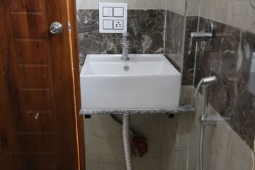 Bathroom in 2 BHK Apartment at Devagra Mussorie Woods Apartments, Amwala Uparla – for Rent