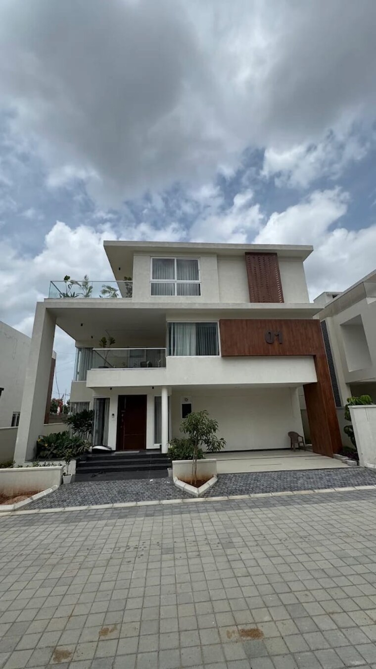 Exterior View, radhey-raaga 4 Bedroom 4585 Sq.Ft. Villa In Kollur Hyderabad 9111907