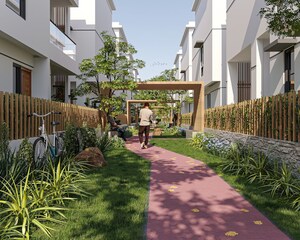 4 BHK Villa – Exterior View View at Radhey Raaga, Kollur - for Sale