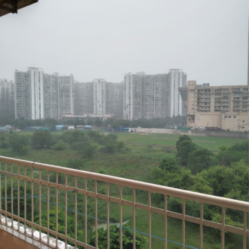Balcony in 2 BHK Apartment at Supertech Cape Town, Sector 74 – for Rent