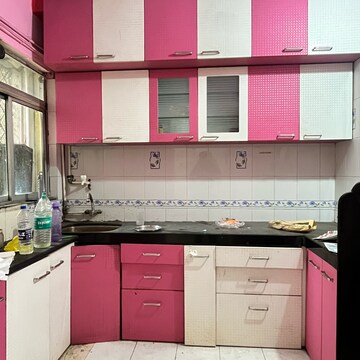 Kitchen in 1 BHK Apartment at Swastik Park CHS, Brahmand – for Sale