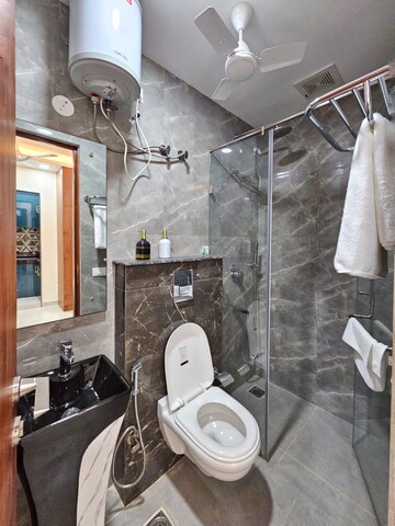 Attached Bathroom in 3 BHK Builder Floor at Tara Apartments, Kalkaji – for Rent