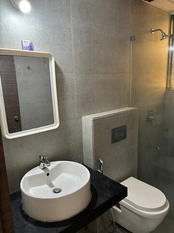 Bathroom in 3 BHK Apartment at Ganga Platino, Kharadi – for Rent