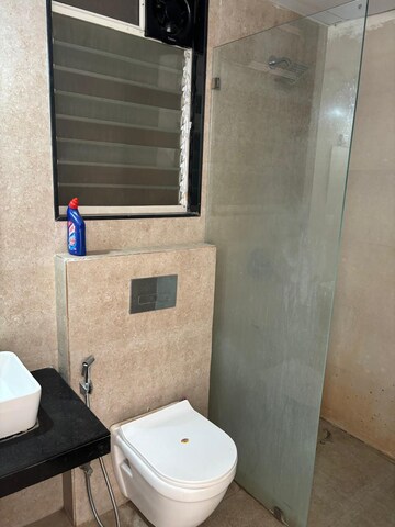 Bathroom in 3 BHK Apartment at Ganga Platino, Kharadi – for Rent