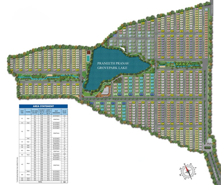 Master Plan, praneeth-pranav-grove-park 3 Bedroom 2176 Sq.Ft. Villa In Gagillapur Hyderabad 9112841