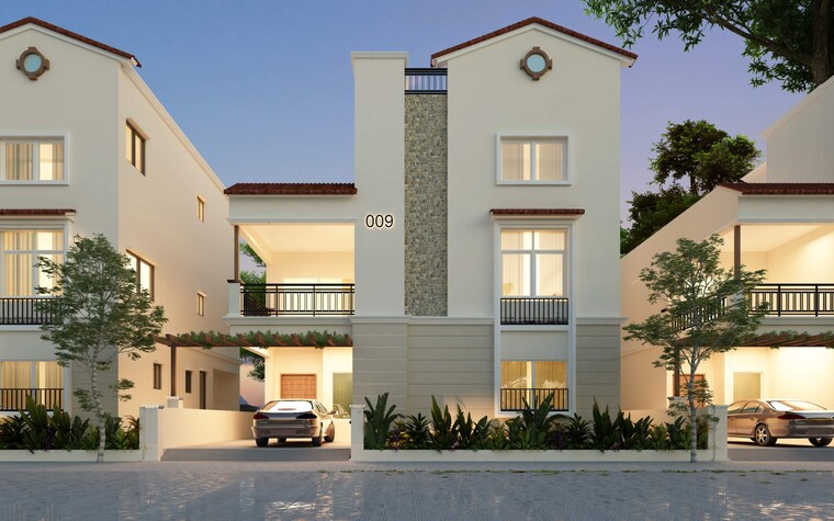 Exterior View, praneeth-pranav-grove-park 3 Bedroom 2176 Sq.Ft. Villa In Gagillapur Hyderabad 9112841