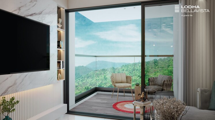 Balcony, lodha-bellavista 2 Bedroom 1075 Sq.Ft. Apartment In Manpada Thane 9112840