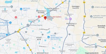 1 BHK Apartment – Map Location View at Sobha Lake Garden, Kr Puram - for Sale