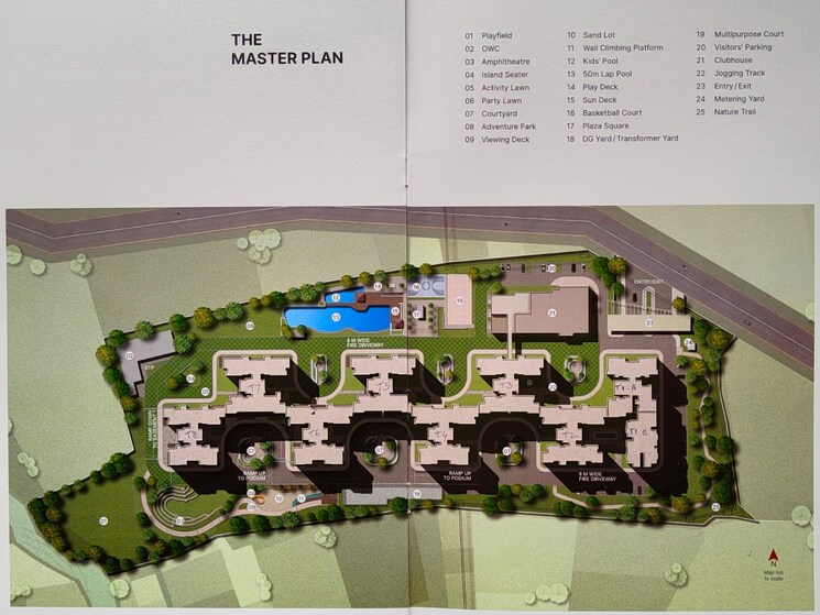 Master Plan, sobha-lake-garden 1 Bedroom 765 Sq.Ft. Apartment In Kr Puram Bangalore 9112907