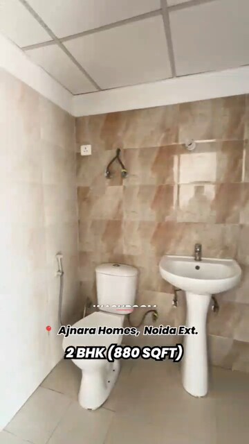Bathroom in 2 BHK Apartment at Ajnara Homes, Sector 16b Greater Noida – for Sale