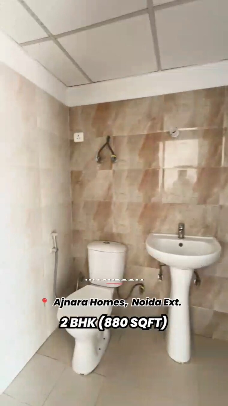 Bathroom, ajnara-homes 2 Bedroom 880 Sq.Ft. Apartment In Sector 16b Greater Noida Greater Noida 9112947