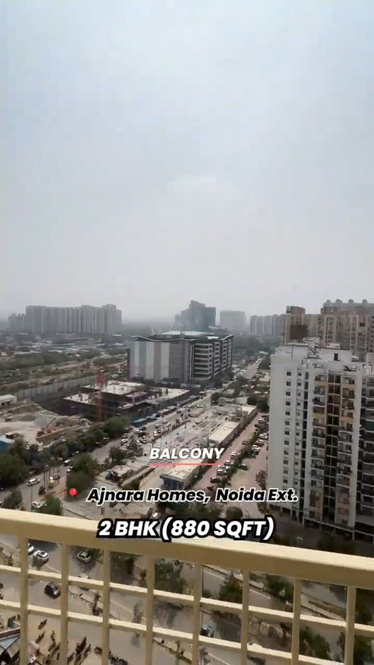 Exterior View, ajnara-homes 2 Bedroom 880 Sq.Ft. Apartment In Sector 16b Greater Noida Greater Noida 9112947