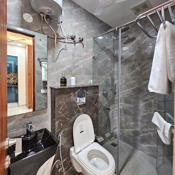 Bathroom in 2 BHK Builder Floor at DLF Royale Residences, Dlf Phase iv – for Rent