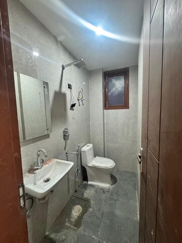 Bathroom in 1 BHK Builder Floor at Saket – for Rent