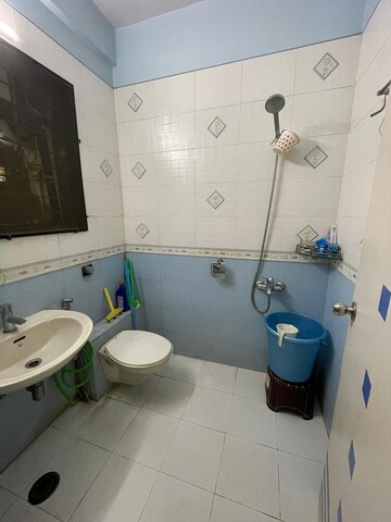 Bathroom in 3 BHK Apartment at Swaraj Accolade Chs, Louis Wadi – for Rent