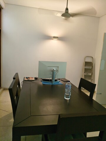 Dining area in 3 BHK Builder Floor at Boutique Residential Apartments A 3 2, Vasant Vihar – for Rent