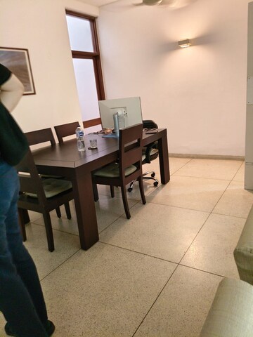 Dining area in 3 BHK Builder Floor at Boutique Residential Apartments A 3 2, Vasant Vihar – for Rent
