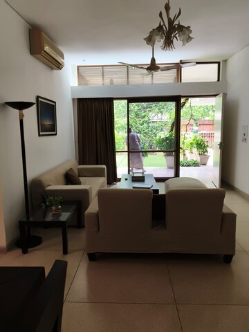 Living Room in 3 BHK Builder Floor at Boutique Residential Apartments A 3 2, Vasant Vihar – for Rent