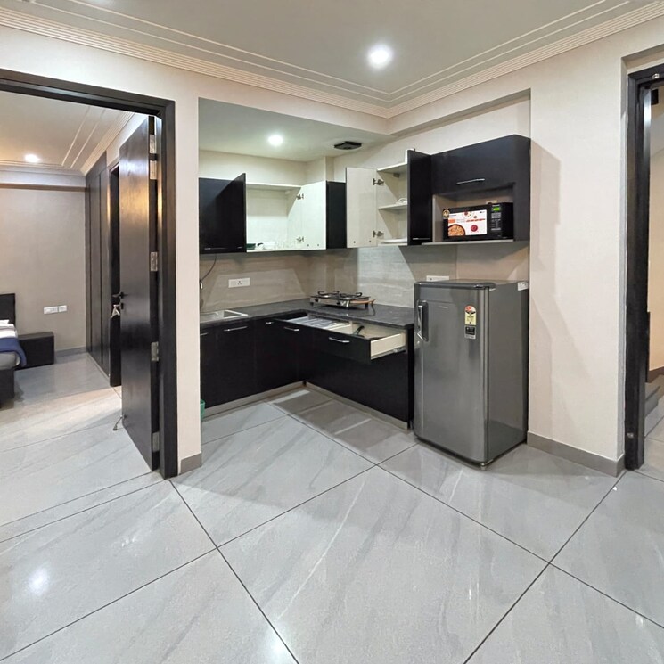 Kitchen, k-block-central-square-awasiya-vikas-samiti 2 Bedroom 1750 Sq.Ft. Builder Floor In Rampuri Delhi 9113541